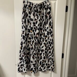 Leopard Print Maxi Skirt